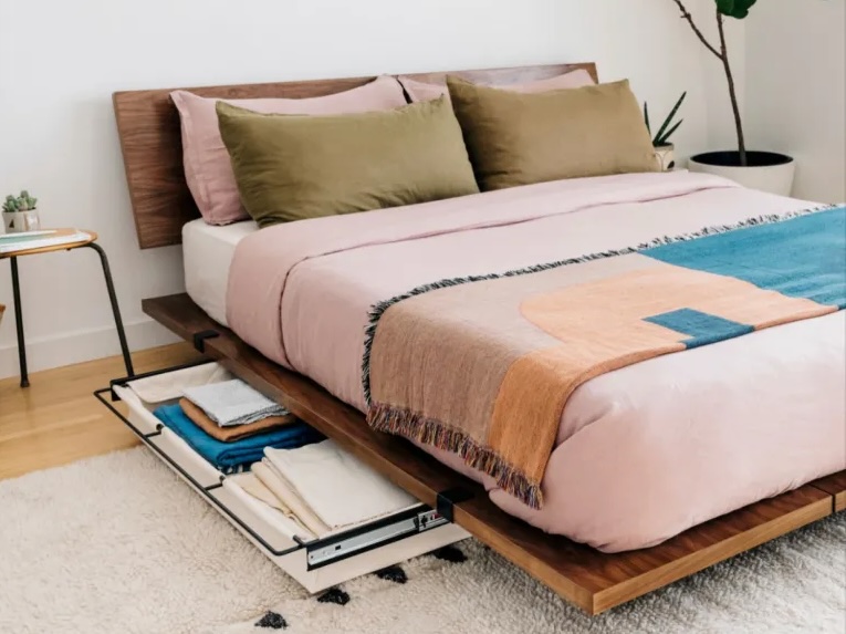 Floyd The Bed Frame in walnut